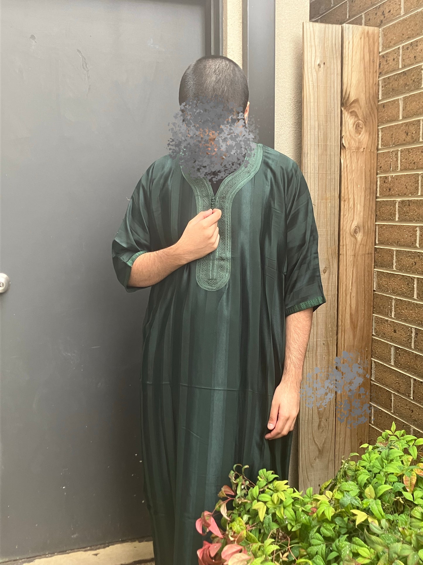 Akhdar - Moroccan Thobe (Striped)